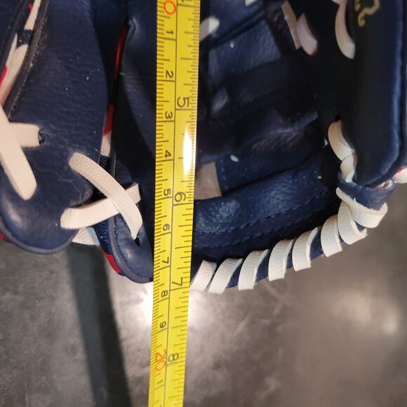 Franklin My first T-Ball Baseball Glove 8" Digitek Red White & Blue Mitt - Picture 7 of 7